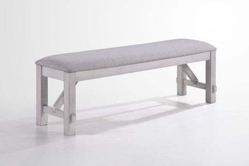 Maisie Bench-White/ Brown