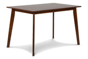 Morocco 47" Rectangle Dining Table-Walnut Brown