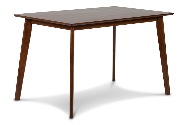 Morocco 47" Rectangle Dining Table-Walnut Brown
