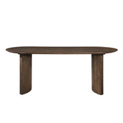 Kody Oval Dining Table Base-Dk Walnut