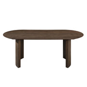 Kody 79" Oval Dining Table Top-Dk Walnut