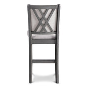 Amy Counter Chair (2/Ctn)-Gray
