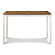 Amy 5 Pc 60" Counter Storage Table+Chairs- Bisque/Brown