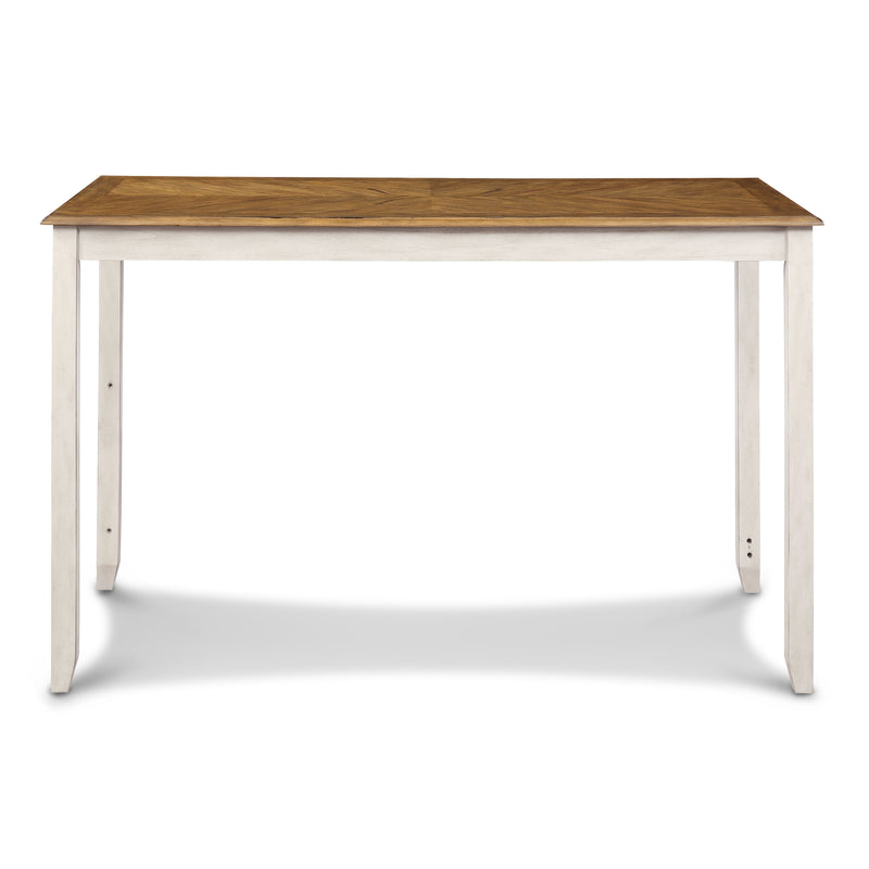 Amy 5 Pc 60" Counter Storage Table+Chairs- Bisque/Brown