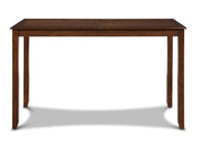 Amy 5 Pc 60" Counter Storage Table+Chairs-Brown Cherry