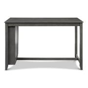 Amy 5 Pc 60" Counter Storage Table+Chairs-Gray