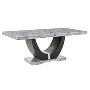 Lyra Dining Table Top And Base Bottom Marble