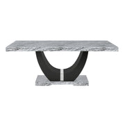 Lyra Dining Table Top And Base Bottom Marble