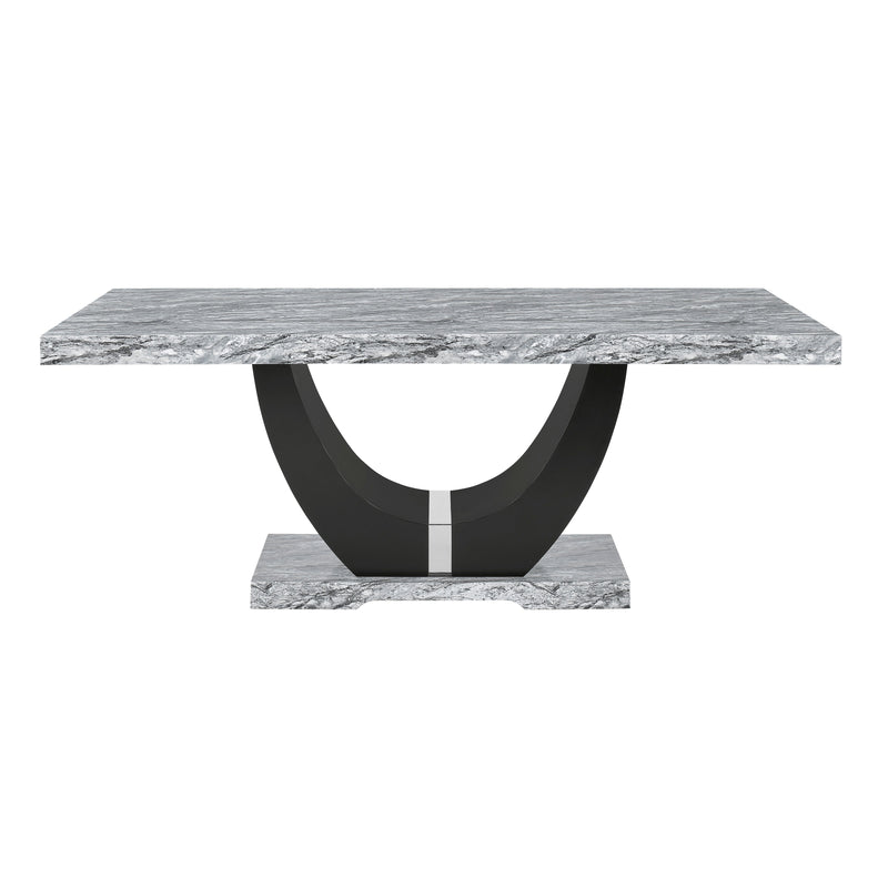 Lyra Dining Table Top And Base Bottom Marble