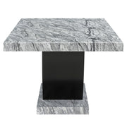 Lyra Dining Table Top And Base Bottom Marble