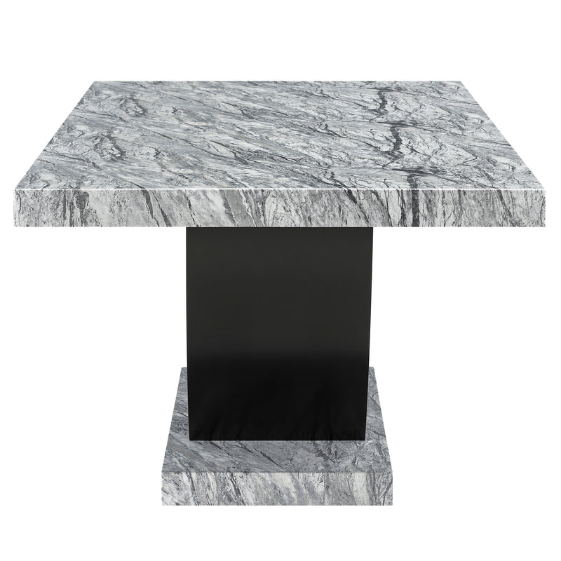 Lyra Dining Table Top And Base Bottom Marble