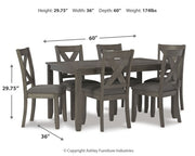 Caitbrook Dining Table and Chairs (Set of 7) - Sims Furniture