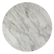 Celeste 42" Round Counter Table-Espresso/Faux Marble