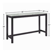 Celeste Theater Bar Table W/ 3 Stools-Black