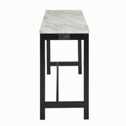 Celeste Theater Bar Table W/ 3 Stools-Blue