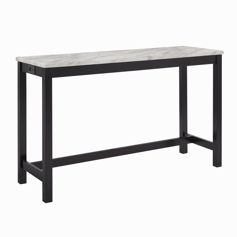 Celeste Theater Bar Table W/ 3 Stools-Gray