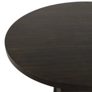 Plateau Round Table Pedestal Base Top-Rustic Espresso