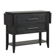 Sable Crest Drop Leaf Server-Black