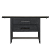 Sable Crest Drop Leaf Server-Black