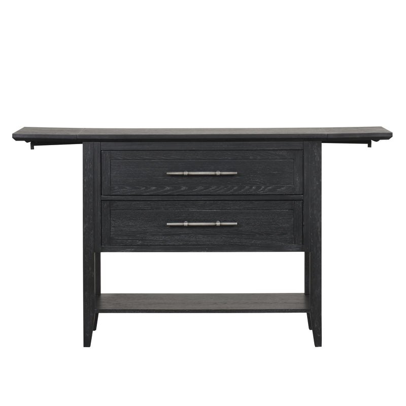Sable Crest Drop Leaf Server-Black
