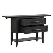 Sable Crest Drop Leaf Server-Black