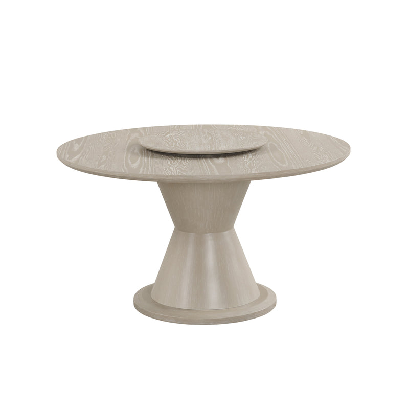 Gwendolyn Round Dining Table Base-Cerused Taupe