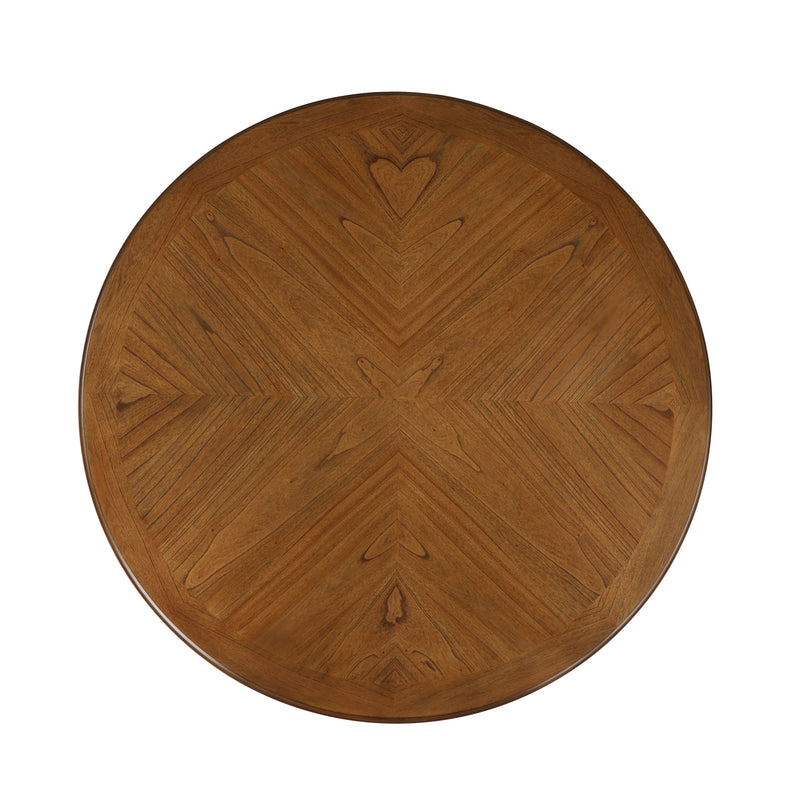 Sunset 48" Round Dining Table-Brown