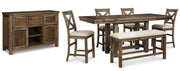 Moriville Counter Height Dining Set - Sims Furniture