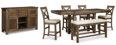 Moriville Counter Height Dining Set - Sims Furniture