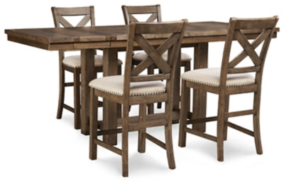 Moriville Counter Height Dining Set - Sims Furniture