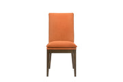 Maggie Dining Chair W/Terracotta Cushion-Walnut
