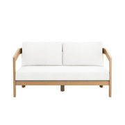 Wesley Patio Loveseat W/ White Cushions