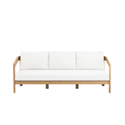 Wesley Patio Sofa, W/ White Cushions