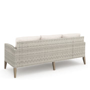 Carezza 5 Pc Set - Sofa, 2 Club Chairs, 2 Stools- Taupe