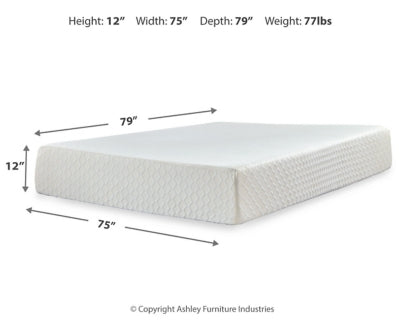 Chime 12 Inch Memory Foam Mattress in a Box - Sims Furniture