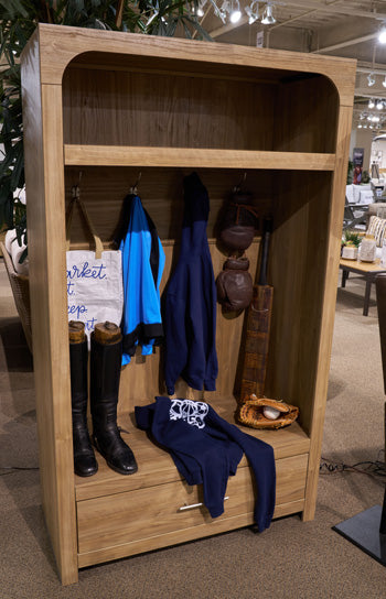 Dovander Hall Tree with Storage Bench - Sims Furniture