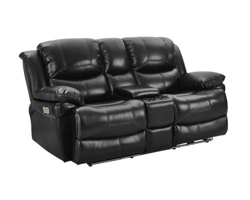 New Classic Flynn Console Loveseat (No Reading Light) in Premier Black
