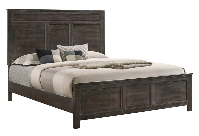 New Classic Furniture Andover California King Bed in Nutmeg