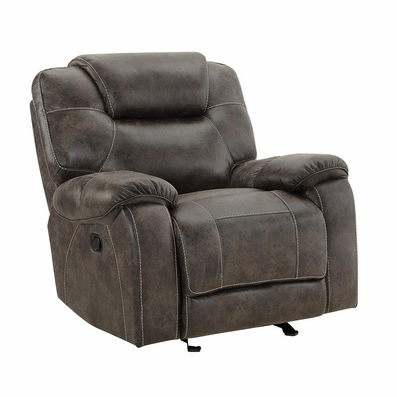 New Classic Furniture Anton Glider Recliner in Chocolate