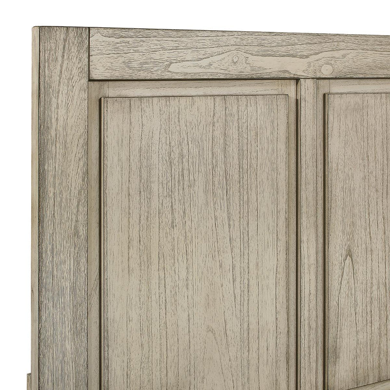New Classic Furniture Ashland King Panel Bed in Rustic White