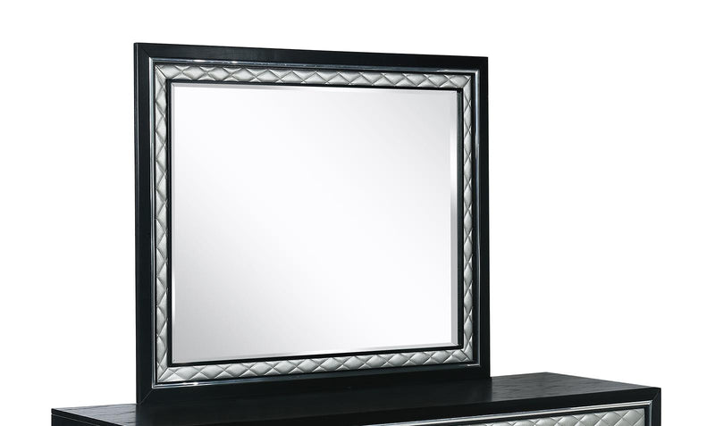 New Classic Furniture Luxor Mirror in Black/Silver