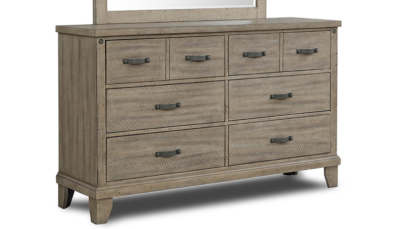 New Classic Furniture Marwick 8 Drawer Dresser in Sand