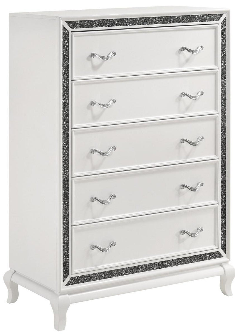 New Classic Furniture Park Imperial 5 Drawer Chest in White