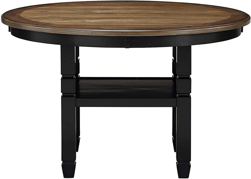 New Classic Furniture Prairie Point 47" Round Dining Table in Black