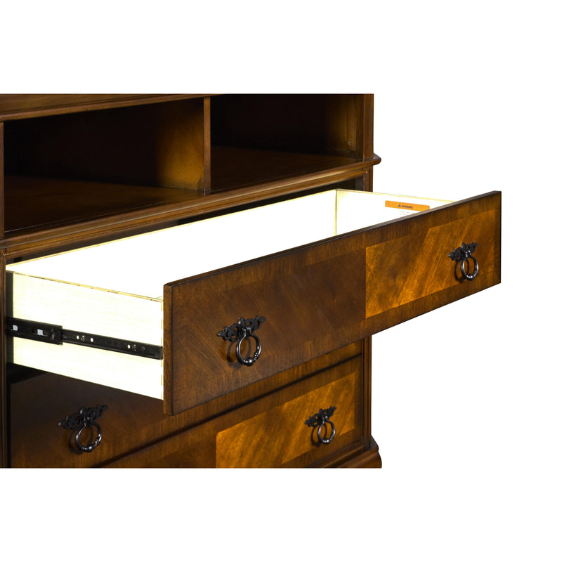 SHERIDAN MEDIA CHEST- BURNISHED CHERRY