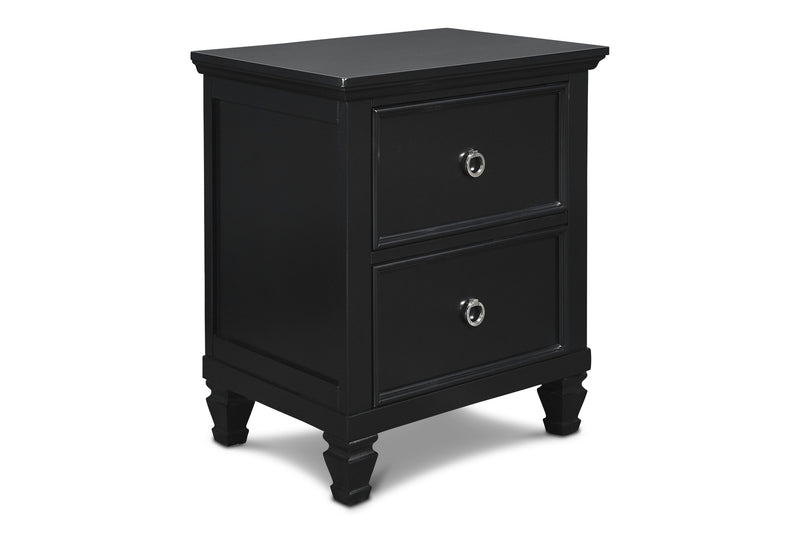 TAMARACK NIGHTSTAND- BLACK - Sims Furniture
