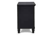 TAMARACK NIGHTSTAND- BLACK - Sims Furniture