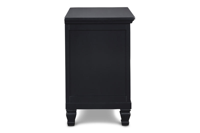 TAMARACK NIGHTSTAND- BLACK - Sims Furniture