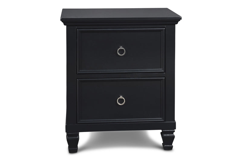 TAMARACK NIGHTSTAND- BLACK - Sims Furniture
