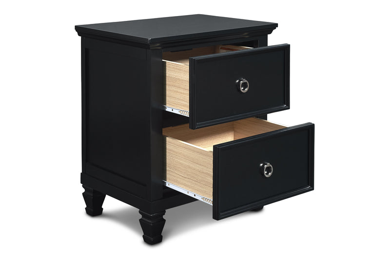 TAMARACK NIGHTSTAND- BLACK - Sims Furniture